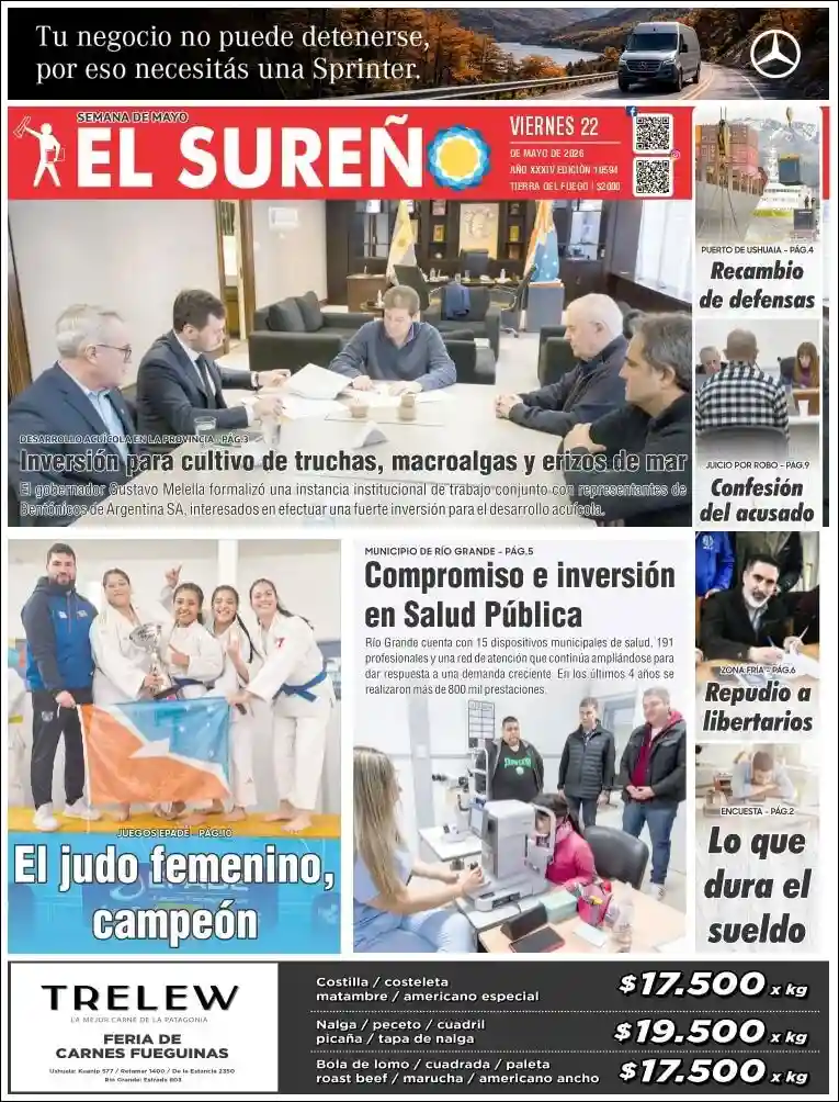 Evolucion Streaming | FM IDENTIDAD BRAGADO - Tapa del diario El Sureño
