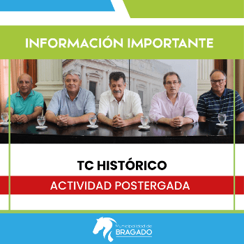 Por pronóstico de lluvia, se posterga la carrera del TC Histórico